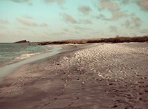Закат на пляже